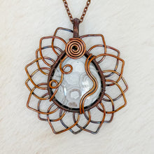 Load image into Gallery viewer, Crazy Lace Agate Sunflower Pendant