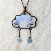 Load image into Gallery viewer, Opalite x Aquamarine Cloud Pendant