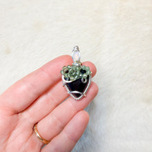 Load image into Gallery viewer, Opal x Black Onyx x Watermelon Tourmaline Blackberry Pendant
