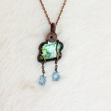 Load image into Gallery viewer, Labradorite x Aquamarine Cloud Pendant