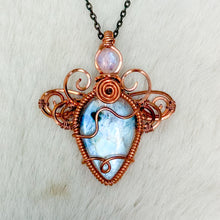 Load image into Gallery viewer, Rainbow Moonstone Dragonfly Fairy Pendant