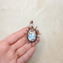 Load image into Gallery viewer, Opal x Rainbow Moonstone Sun Pendant