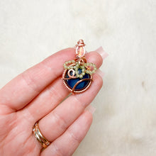 Load image into Gallery viewer, Opal x Sieber Agate x Peridot Blueberry Pendant