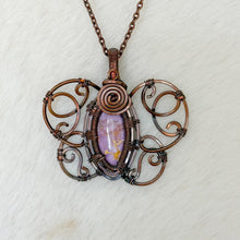 Load image into Gallery viewer, Phosphosiderite Butterfly Pendant