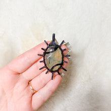 Load image into Gallery viewer, Prehnite Sun Pendant