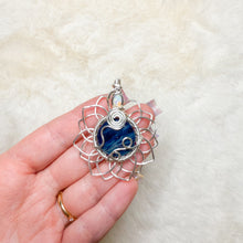 Load image into Gallery viewer, Opal x Sieber Agate Sunflower Pendant