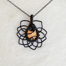 Load image into Gallery viewer, Ethiopian Opal Sunflower Pendant