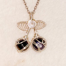 Load image into Gallery viewer, Star Ruby Cherries Pendant (last ever)