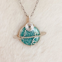 Load image into Gallery viewer, Amazonite Saturn Pendant