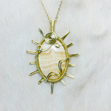 Load image into Gallery viewer, Yellow Calcite Sun Pendant