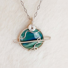 Load image into Gallery viewer, Saturn Chalcedony Pendant