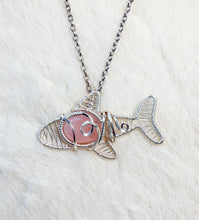 Load image into Gallery viewer, Mystery Blue or Pink Shark Pendant (read description before ordering)