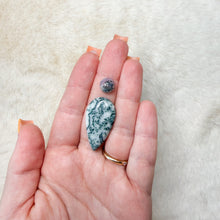 Load image into Gallery viewer, Custom Moss & Tree Agate Dragonfly Fairy Pendant