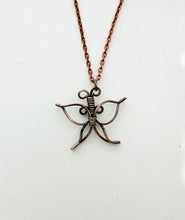 Load image into Gallery viewer, Copper Butterfly Necklace