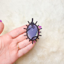 Load image into Gallery viewer, Lavender Jade Sun Pendant

