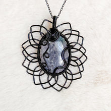Load image into Gallery viewer, Rare Iolite Sunflower Pendant

