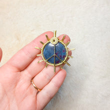 Load image into Gallery viewer, Ruby Kyanite Peace Sun Pendant
