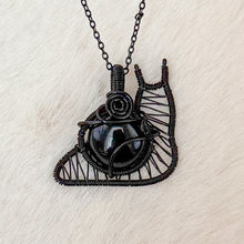 Load image into Gallery viewer, Black Onyx Snail Pendant
