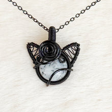 Load image into Gallery viewer, Dendritic Opal Cat Pendant
