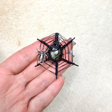 Load image into Gallery viewer, Star Sapphire Spiderweb Pendant

