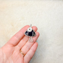 Load image into Gallery viewer, Blue Goldstone Mushroom Pendant
