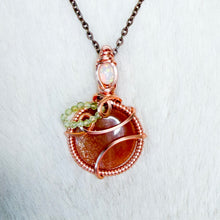 Load image into Gallery viewer, Opal x Peach Moonstone x Peridot Peach Pendant
