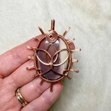 Load image into Gallery viewer, Mookaite Lotus Sun Pendant
