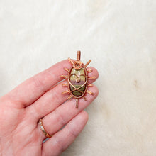 Load image into Gallery viewer, Imperial Jasper Heart Sun Pendant
