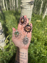 Load image into Gallery viewer, Sunstone Sunflower Pendant
