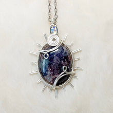 Load image into Gallery viewer, Opal x Iolite Sun Pendant
