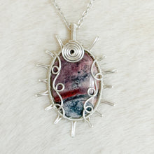 Load image into Gallery viewer, Porcelain Jasper Sun Pendant
