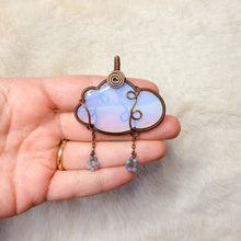 Load image into Gallery viewer, Opalite x Aquamarine Cloud Pendant
