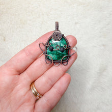Load image into Gallery viewer, Malachite Ghost Pendant

