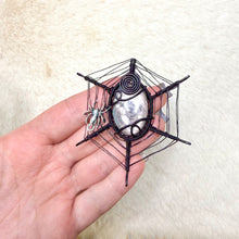 Load image into Gallery viewer, Hypersthene Spiderweb Pendant
