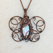 Load image into Gallery viewer, Black Mother of Pearl Butterfly Pendant
