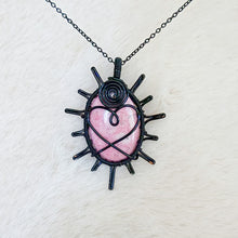 Load image into Gallery viewer, Thulite Heart Sun Pendant
