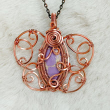Load image into Gallery viewer, Phosphosiderite Butterfly Pendant
