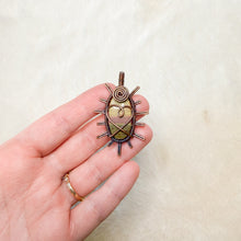Load image into Gallery viewer, Imperial Jasper Heart Sun Pendant
