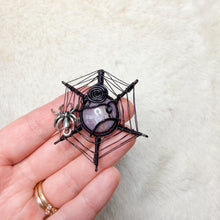 Load image into Gallery viewer, Star Ruby Spiderweb Pendant
