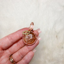 Load image into Gallery viewer, Opal x Peach Moonstone x Peridot Peach Pendant
