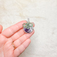 Load image into Gallery viewer, Chevron Amethyst x Watermelon Tourmaline Sugar Plum Pendant (last ever)
