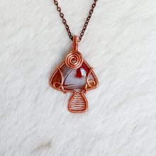 Load image into Gallery viewer, Botswana Agate Mushroom Pendant

