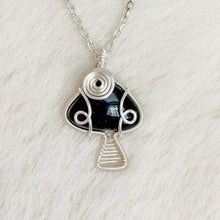 Load image into Gallery viewer, Blue Goldstone Mushroom Pendant
