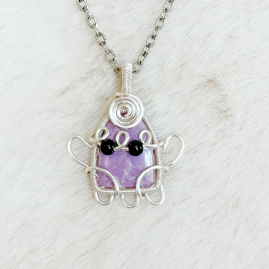 Phosphosiderite Ghost Pendant