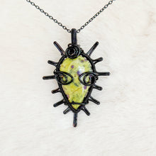 Load image into Gallery viewer, Atlantisite Alien Goddess Sun Pendant

