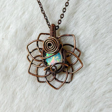 Load image into Gallery viewer, Opal Sunflower Pendant
