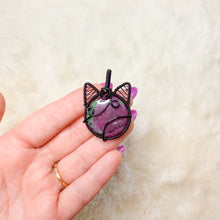 Load image into Gallery viewer, Ruby Zoisite Cat Pendant
