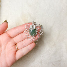 Load image into Gallery viewer, Jade Sunflower Pendant
