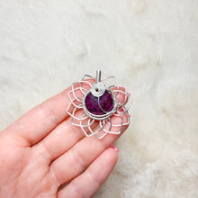 Load image into Gallery viewer, Ruby Moon Sunflower Pendant
