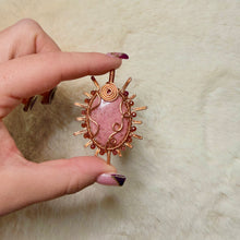 Load image into Gallery viewer, Thulite x Garnet beaded Sun Pendant
